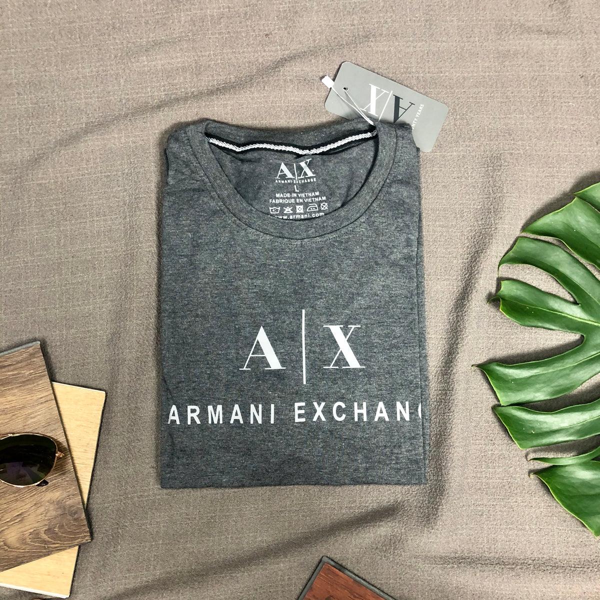 T Shirt Item Code AR GREY Branded Arman T Shirt Vimuno Paradise