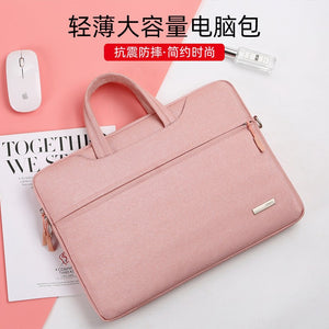 Zunwei 15.6 Light Waterproof Computer Bag Portable Briefcase Waterproof Laptop Shoulder Bag for Laptop