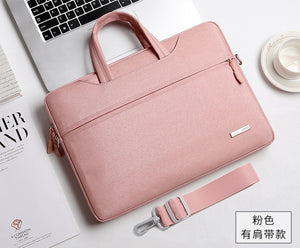 Zunwei 15.6 Light Waterproof Computer Bag Portable Briefcase Waterproof Laptop Shoulder Bag for Laptop