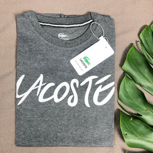 T Shirt item Code -  LA/GREY ( Lacoste Branded T Shirt )