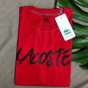 T Shirt item Code -  LA/Red ( Lacoste Branded T Shirt )
