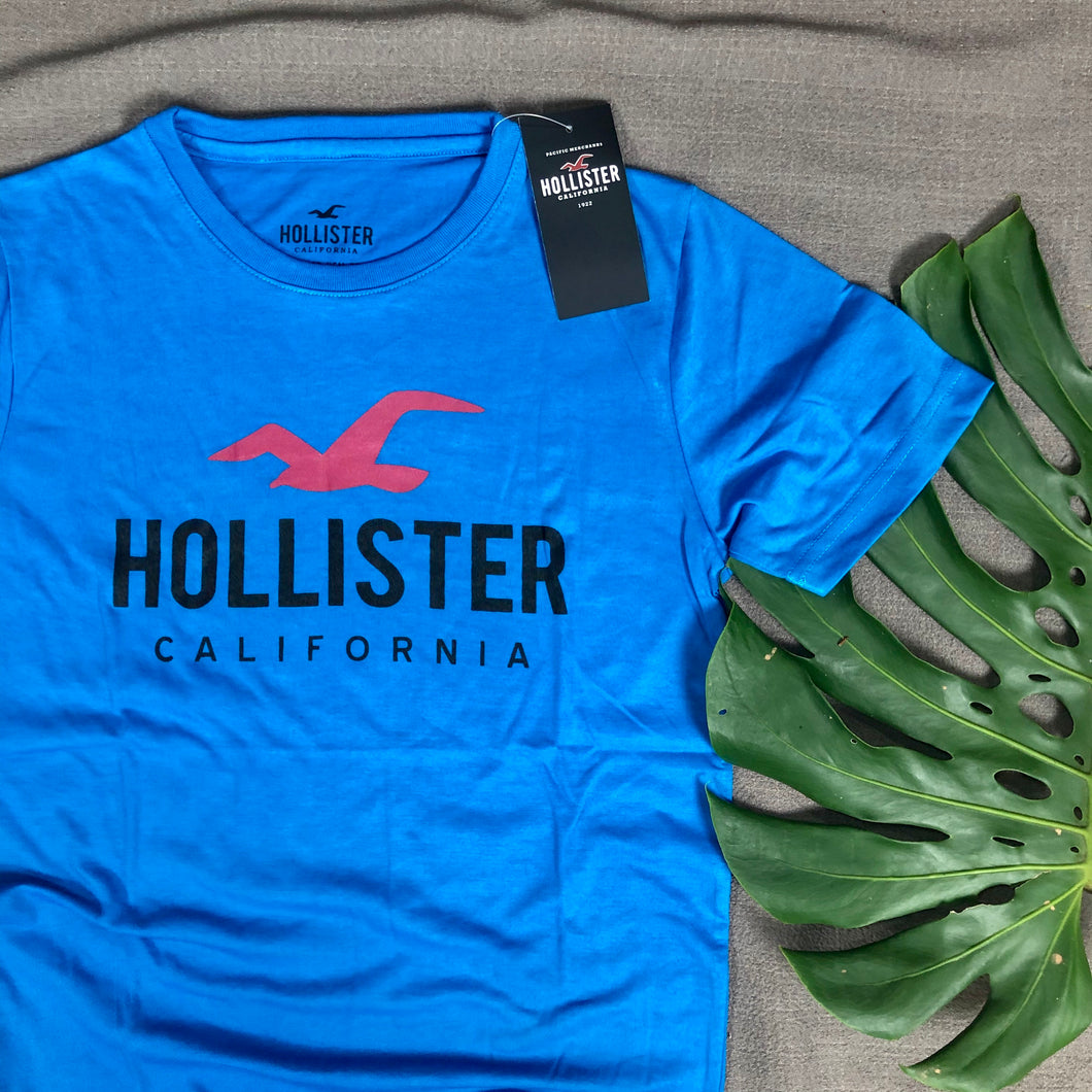 Hollister Branded T shirt ( item code - HO/Blue) – Vimuno Paradise